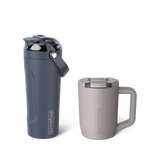 Hydrate + Caffeinate Bundle | Mocha & Nightfall Blue | 15oz/25oz thumbnail image 1 