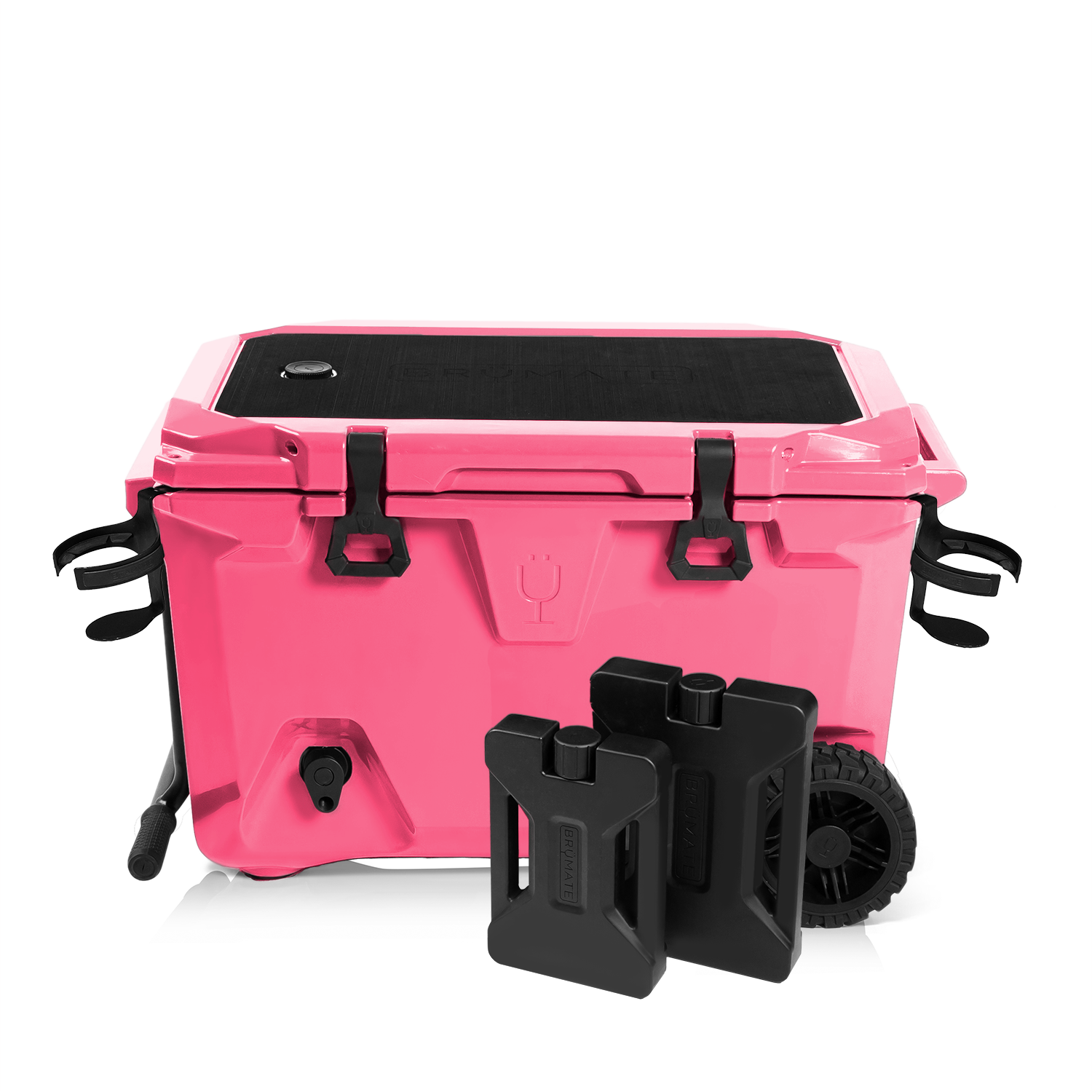 BrüTank Double Drink Holder Bundle | Neon Pink